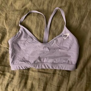 Purple / gray Gymshark sports bra